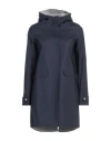 Herno Woman Overcoat & Trench Coat Midnight Blue Size 2 Cotton, Elastane