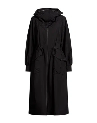 Herno Woman Overcoat & Trench Coat Midnight Blue Size 8 Polyester In Black