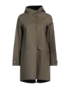 Herno Woman Overcoat & Trench Coat Military Green Size 2 Cotton, Elastane