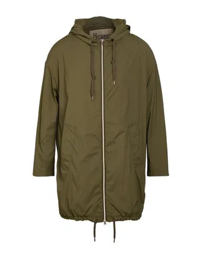 Herno Woman Overcoat & Trench Coat Military Green Size 2 Polyamide, Elastane