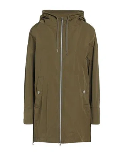 Herno Woman Overcoat & Trench Coat Military Green Size 2 Polyester In Green