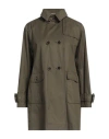 Herno Woman Overcoat & Trench Coat Military Green Size 6 Cotton, Polyester