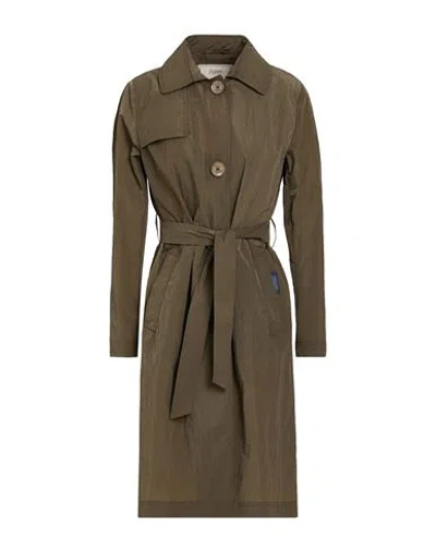 Herno Woman Overcoat & Trench Coat Military Green Size 6 Polyamide