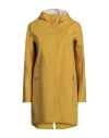 Herno Woman Overcoat & Trench Coat Mustard Size 8 Cotton, Elastane In Yellow