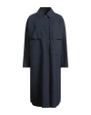 Herno Woman Overcoat & Trench Coat Navy Size 10 Polyamide, Elastane In Black