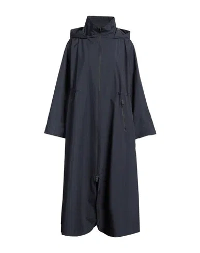 Herno Woman Overcoat & Trench Coat Navy Size 8 Polyester, Ptfe - Polytetrafluoroethylene