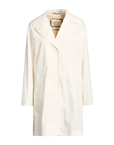 Herno Woman Overcoat & Trench Coat Off White Size 6 Cotton
