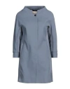 Herno Woman Overcoat Pastel Blue Size 2 Cotton