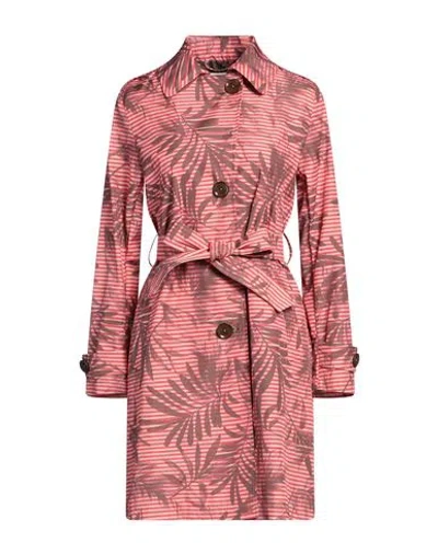 Herno Woman Overcoat & Trench Coat Red Size 10 Polyester