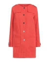 Herno Woman Overcoat & Trench Coat Red Size 6 Cotton, Elastane In Red
