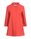 Herno Woman Overcoat & Trench Coat Red Size 6 Wool, Elastane In Red
