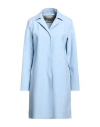 Herno Woman Overcoat & Trench Coat Sky Blue Size 6 Polyamide, Elastane