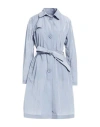 Herno Woman Overcoat & Trench Coat Sky Blue Size 6 Polyamide