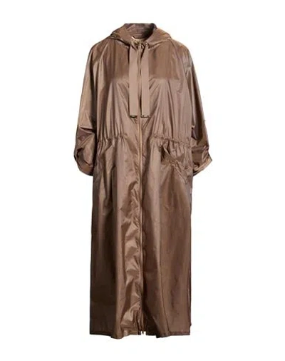 Herno Woman Overcoat & Trench Coat Taupe Size 2 Polyamide, Polyester In Brown