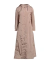 Herno Woman Overcoat & Trench Coat Taupe Size 2 Polyamide, Polyurethane In Grey