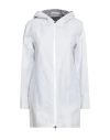 Herno Laminar Woman Overcoat & Trench Coat White Size 6 Linen, Polyester In White