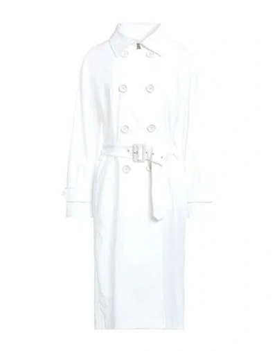 Herno Woman Overcoat & Trench Coat White Size 6 Polyamide, Elastane