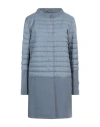 Herno Woman Overcoat Grey Size 12 Polyamide, Polyurethane, Cotton