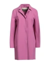 Herno Woman Overcoat Magenta Size 10 Polyamide, Elastane In Purple