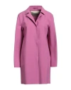 Herno Woman Overcoat & Trench Coat Magenta Size 10 Polyamide, Elastane