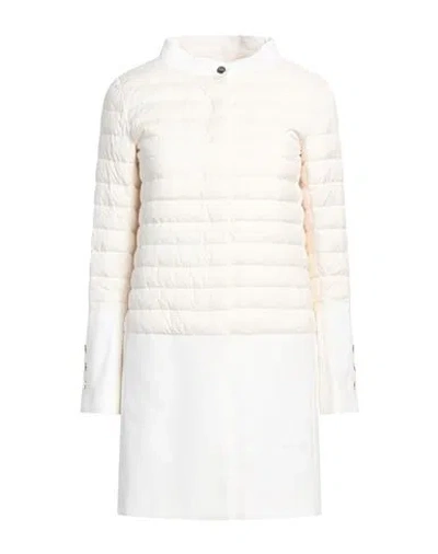 Herno Woman Overcoat & Trench Coat White Size 2 Polyamide, Polyurethane, Cotton