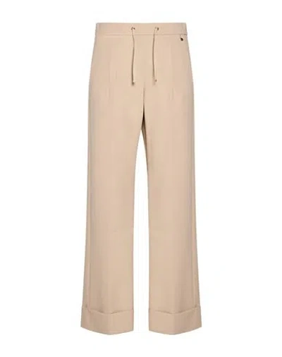 Herno Woman Pants Beige Size 4 Polyester, Elastane In Pink