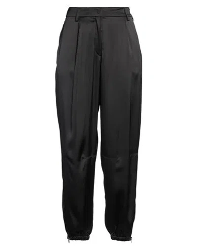 Herno Woman Pants Black Size 10 Polyester