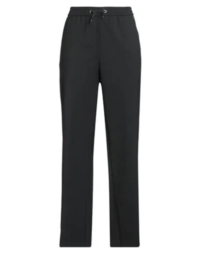 Herno Woman Pants Black Size 14 Polyester, Virgin Wool, Elastane