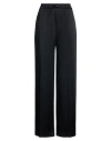 Herno Woman Pants Black Size 6 Acetate, Viscose, Cotton, Polyester In Black