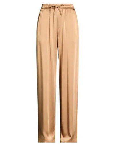 Herno Woman Pants Camel Size 4 Acetate, Viscose, Cotton, Polyester In Neutral