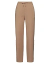 Herno Woman Pants Camel Size 6 Polyester, Virgin Wool, Elastane In Beige