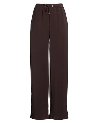 Herno Woman Pants Chocolate Brown Size 8 Polyester