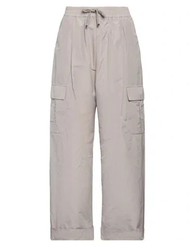 Herno Woman Pants Dove Grey Size 6 Polyester, Cotton