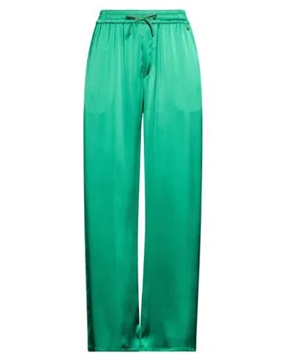 Herno Woman Pants Green Size 6 Polyester, Cotton