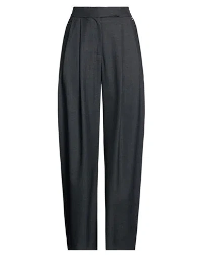 Herno Woman Pants Grey Size 4 Wool, Viscose, Polyester, Elastane
