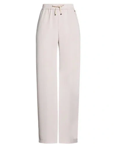 Herno Woman Pants Light Grey Size 4 Polyester In Neutral