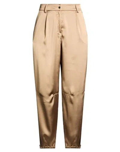 Herno Woman Pants Sand Size 10 Polyester In Nude