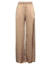 Herno Woman Pants Sand Size 6 Polyester, Cotton In Beige