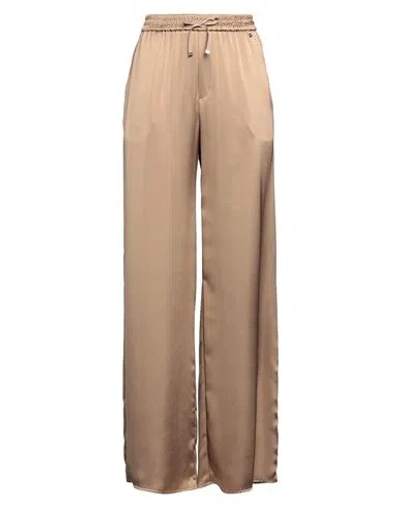 Herno Woman Pants Sand Size 6 Polyester, Cotton In Beige