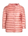 Herno Woman Puffer Antique Rose Size 8 Polyamide In Pink