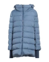 Herno Woman Puffer Azure Size 14 Polyamide In Blue