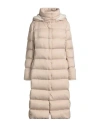 Herno Woman Puffer Beige Size 10 Polyester In Nude