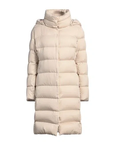 Herno Woman Puffer Beige Size 10 Polyester, Wool