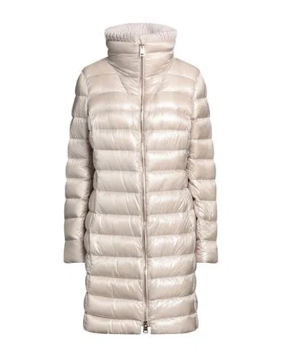 Herno Woman Puffer Beige Size 12 Polyamide, Wool In Beige