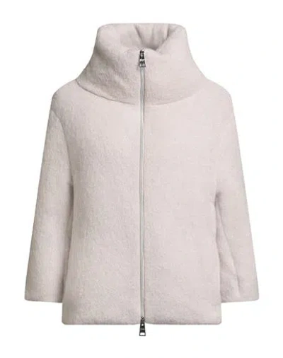 Herno Woman Puffer Beige Size 6 Acrylic, Polyamide, Mohair Wool, Wool In Neutral