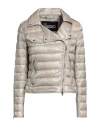 Herno Woman Puffer Beige Size 8 Polyamide