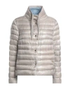 Herno Funnel Neck Reversible Puffer Jacket In Beige
