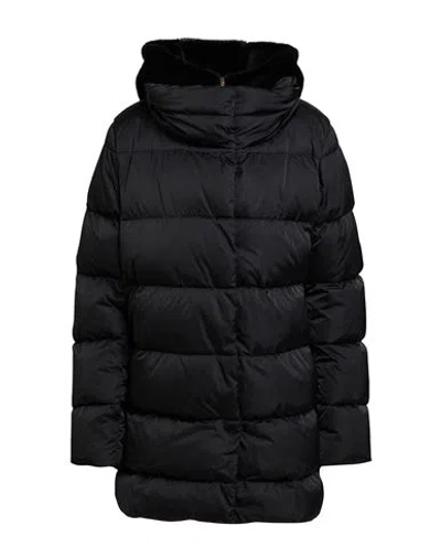 Herno Woman Puffer Black Size 12 Polyester