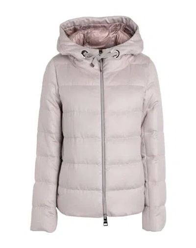 Herno Woman Puffer Blush Size 2 Cashmere, Silk, Polyester, Polyamide, Synthetic Fibers In Pink