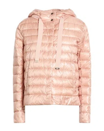 Herno Woman Puffer Blush Size 8 Polyamide In Pink